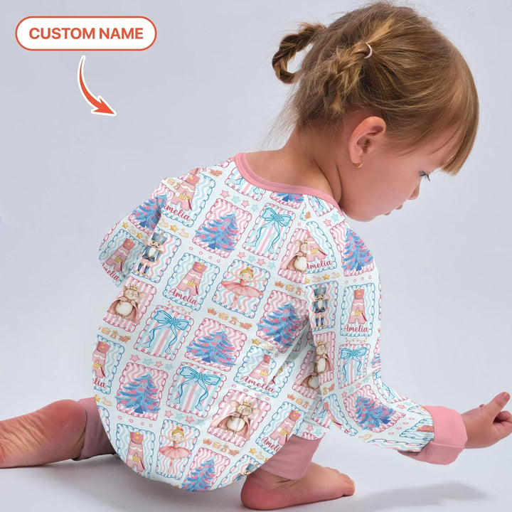 Custom Name Nutcracker Wonderland Bamboo Convertible Zippy