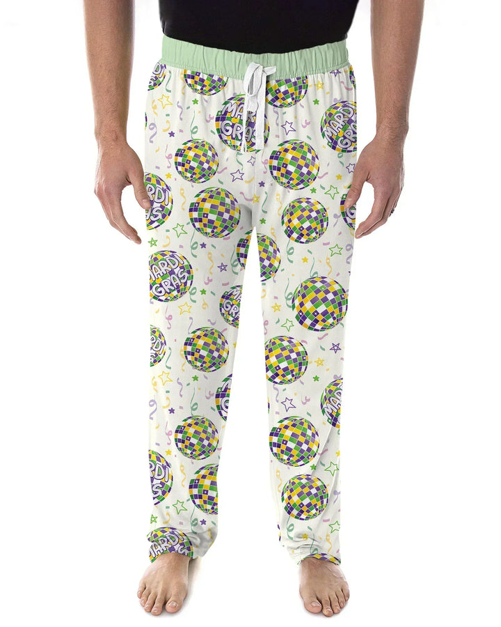 Mardi Gras Disco Ball Bamboo Men's Pajama Set