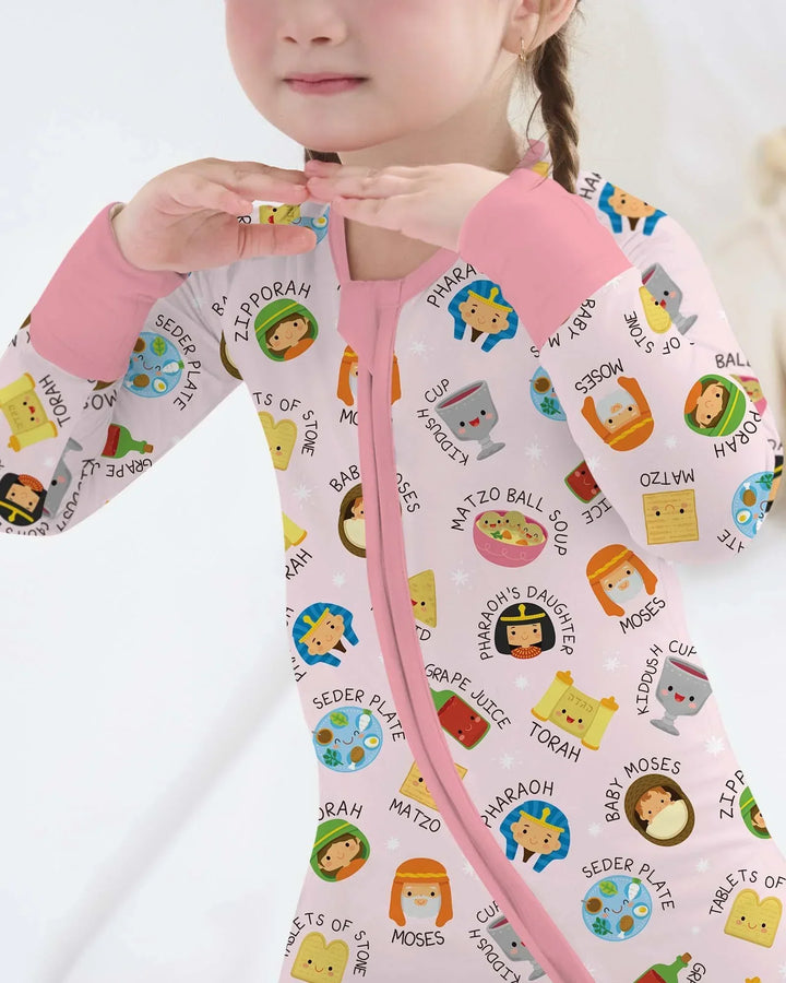 Cute Passover Characters Bamboo Convertible Zippy