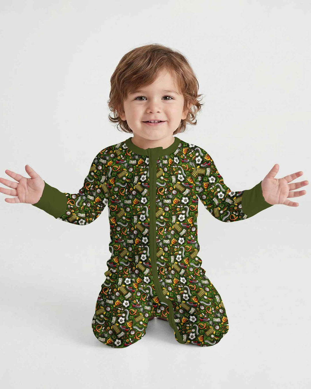 Green Soccer All-Star Bamboo Convertible Zippy