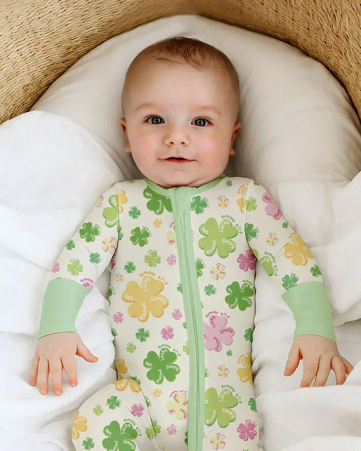 Shamrocks Print St. Patrick's Day Bamboo Convertible Zippy