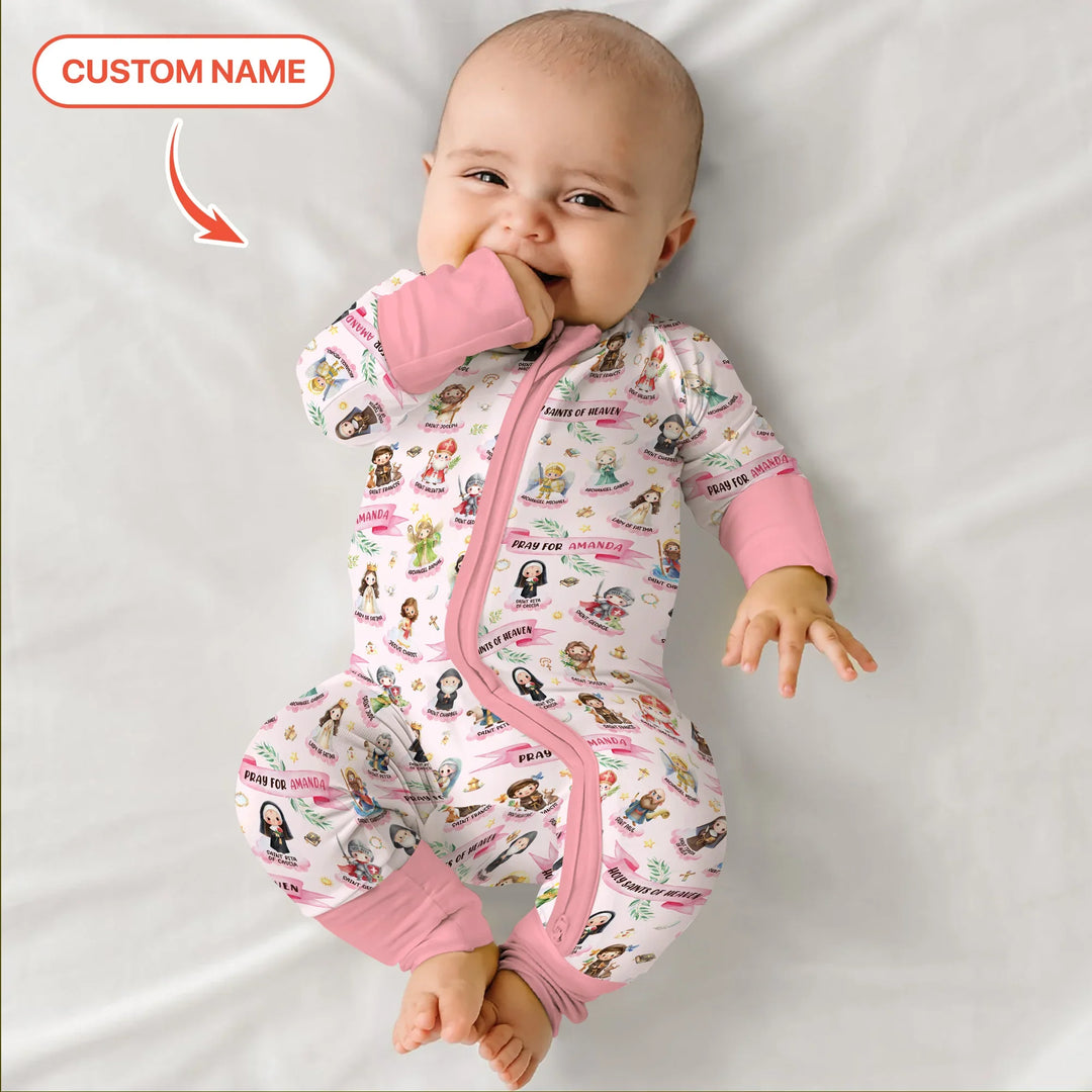 Holy Saints of Heaven Custom Name Bamboo Convertible Zippy