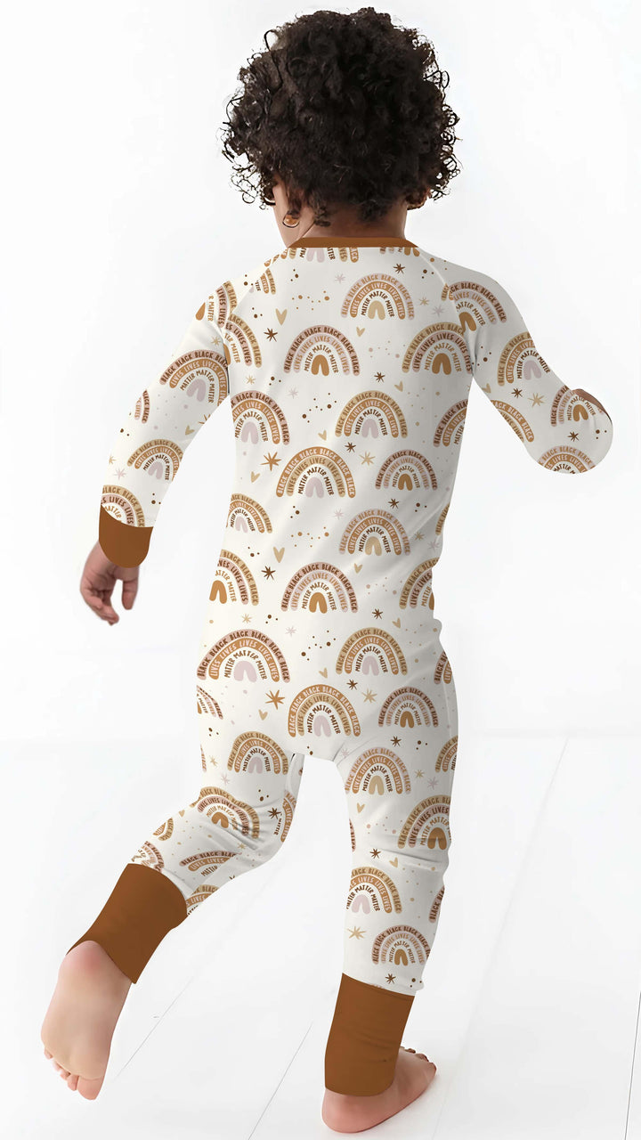 Back Lives Matter Rainbow Bamboo Convertible Zippy