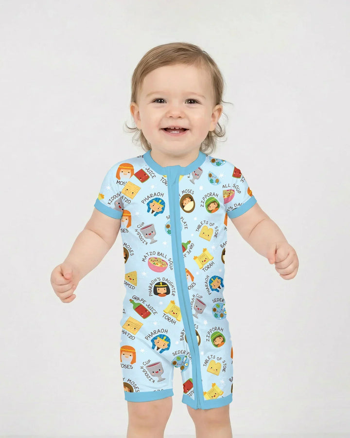 Cute Passover Characters Bamboo Shorty Zippy