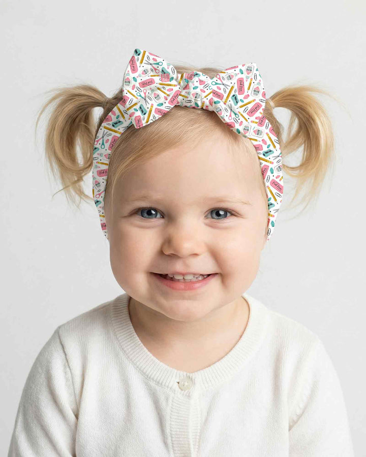 Pink Power School Supplies Headband
