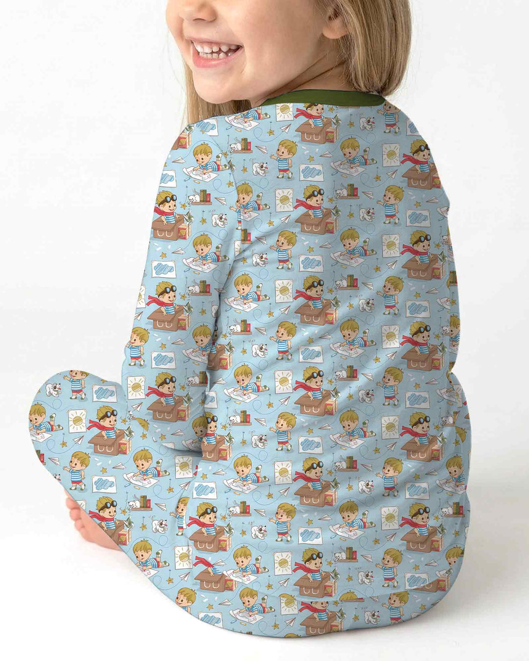 Tiny Explorer Tales Bamboo Two Piece Long Sleeve Pajama Set