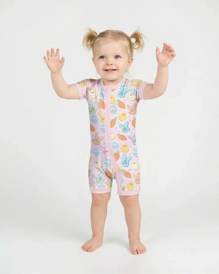 Easter Christian Bunny Bamboo Shorty Zippy