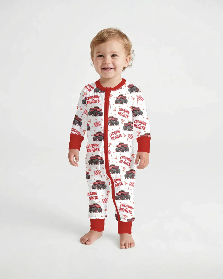 Crushin Hearts Bamboo Convertible Zippy