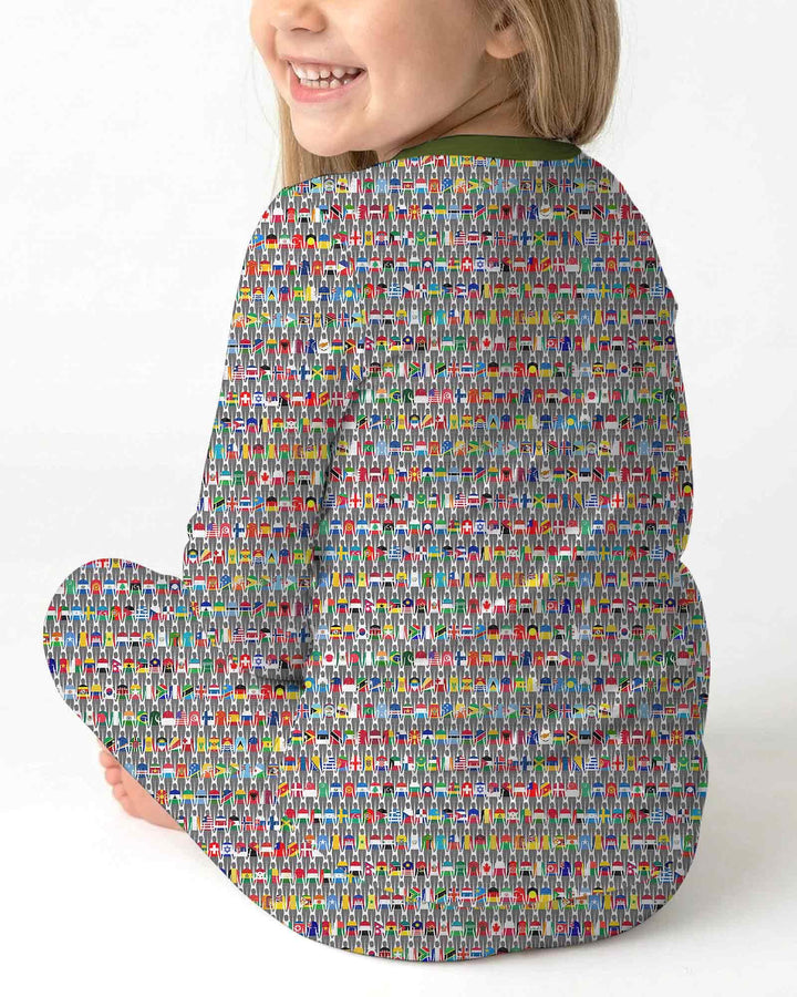 Around The World Bamboo Two Piece Long Sleeve Pajama Set
