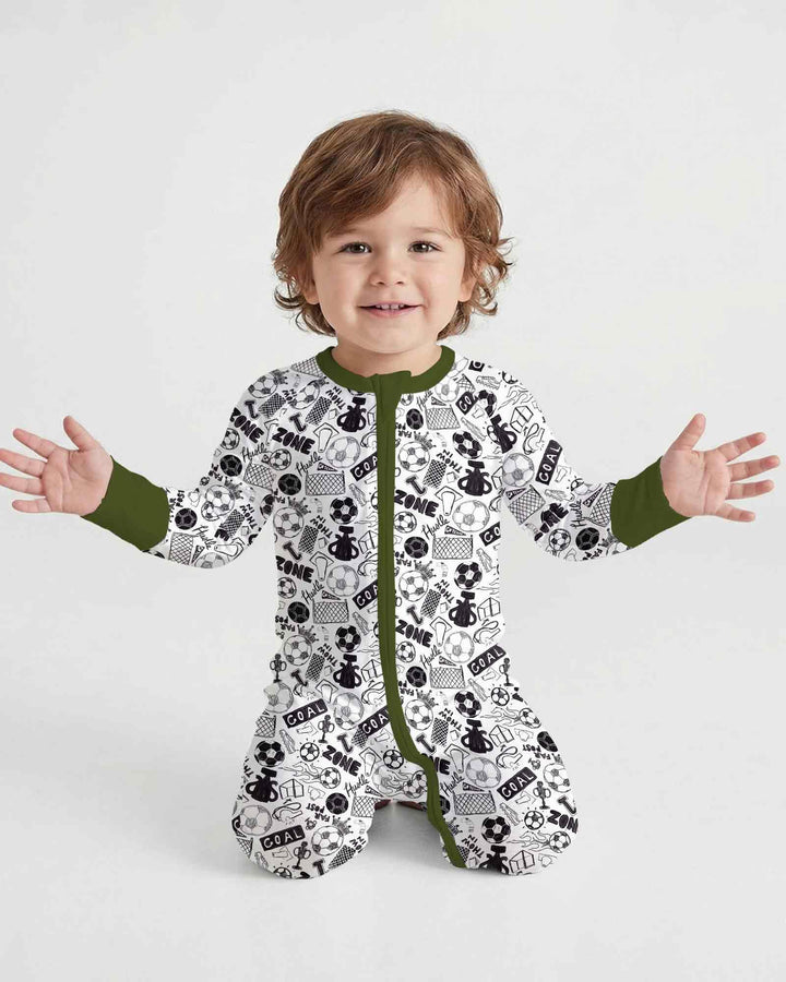 Soccer Doodle Bamboo Convertible Zippy