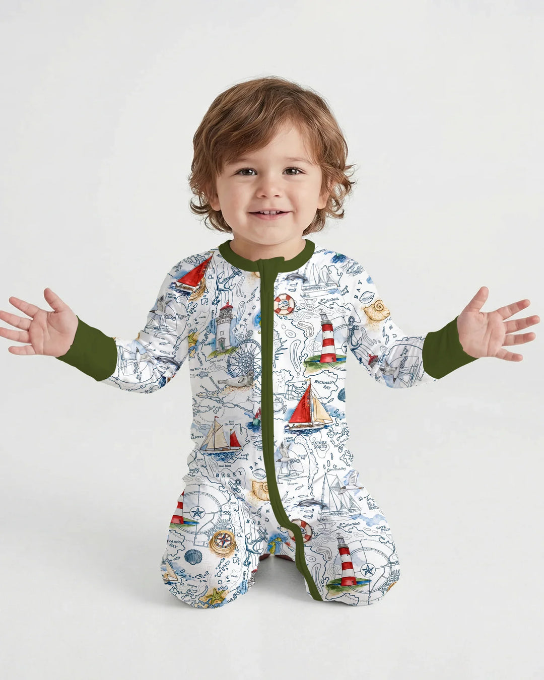 Seaside Adventure Map Bamboo Convertible Zippy