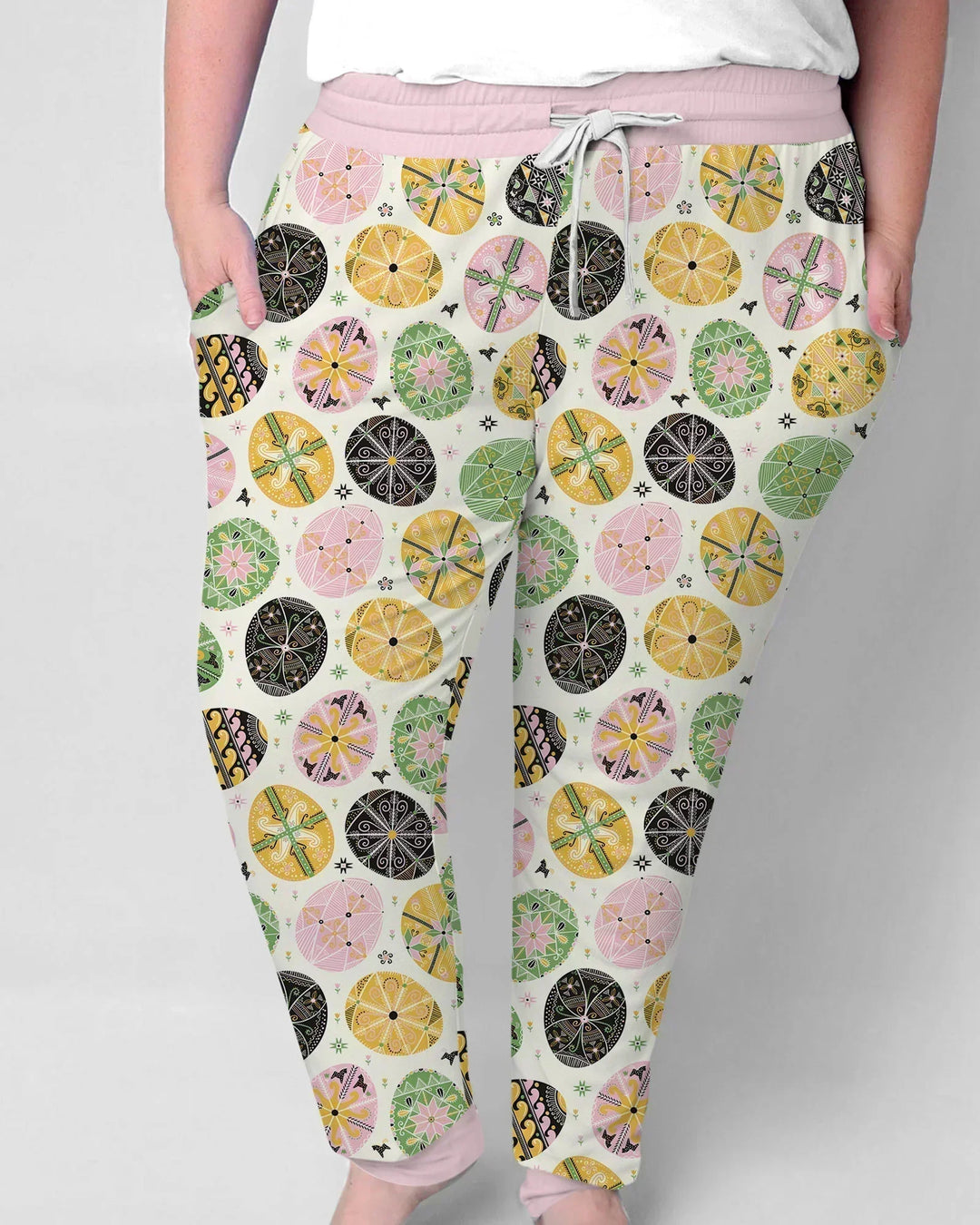 Pysanky Eggs Family Matching Bamboo Women Pajama Set