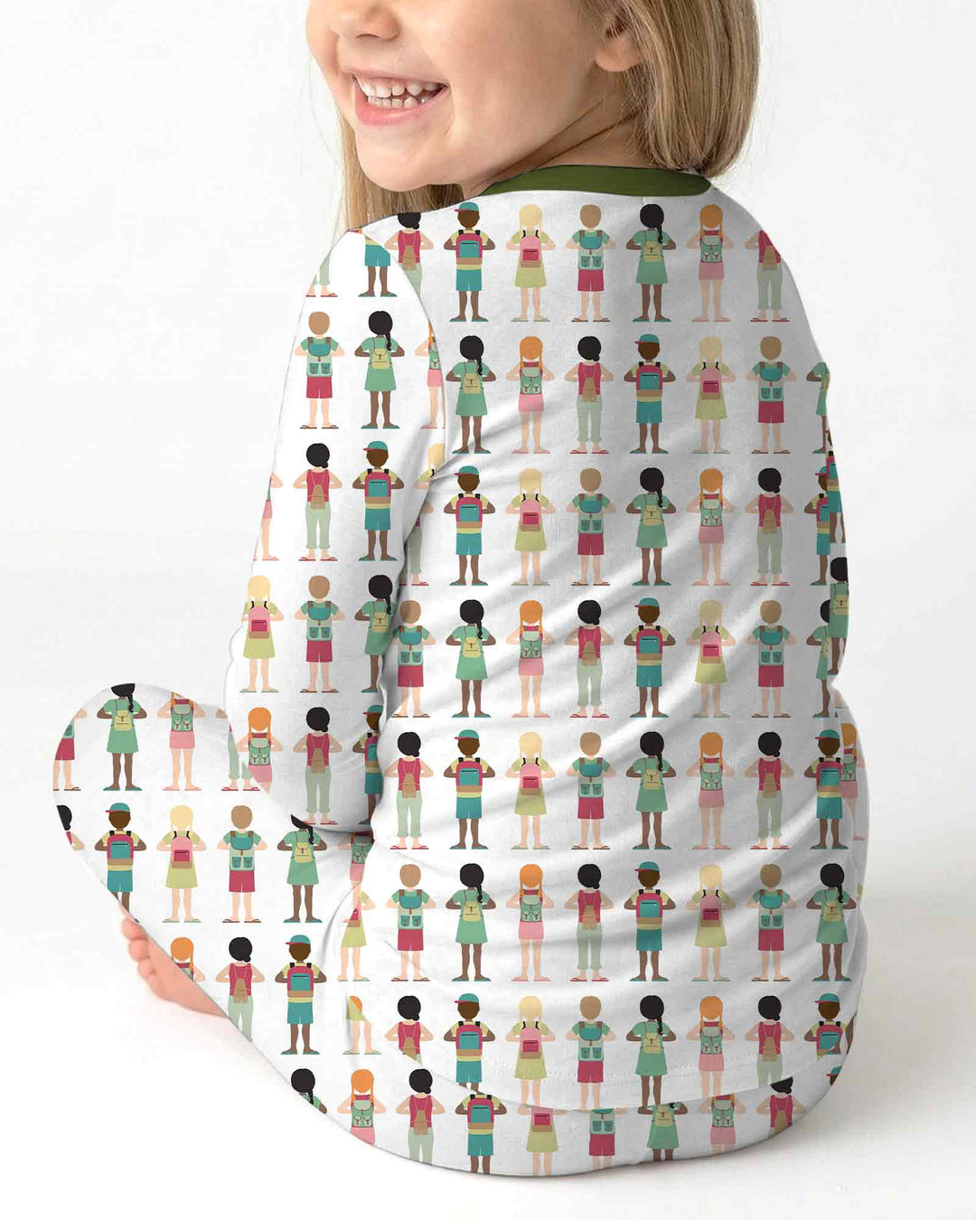 Little Friends Everywhere Bamboo Two Piece Long Sleeve Pajama Set