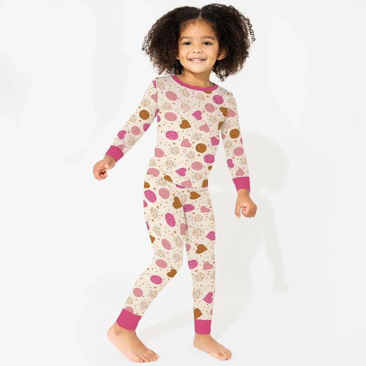 Sweet Concha Bamboo Two Piece Long Sleeve Pajama Set
