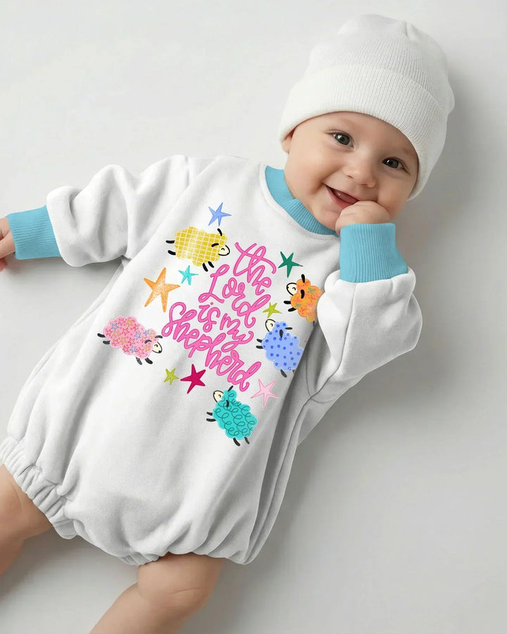 The Lord Is My Shepherd Bamboo Bubble Romper