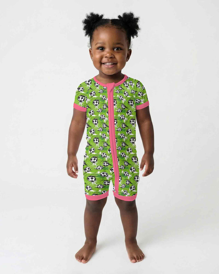 Green Soccer Energy Bamboo Shorty Zippy