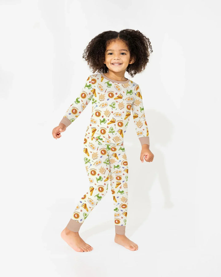 Happy Passover Family Matching Bamboo Two Piece Long Sleeve Pajama Set