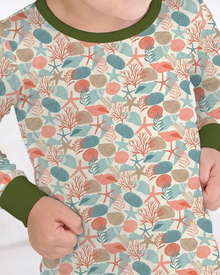 Sunny Beach Cruisers Bamboo Two Piece Long Sleeve Pajama Set