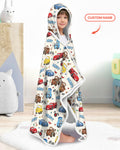 Car Movie Wearable Hooded Blanket