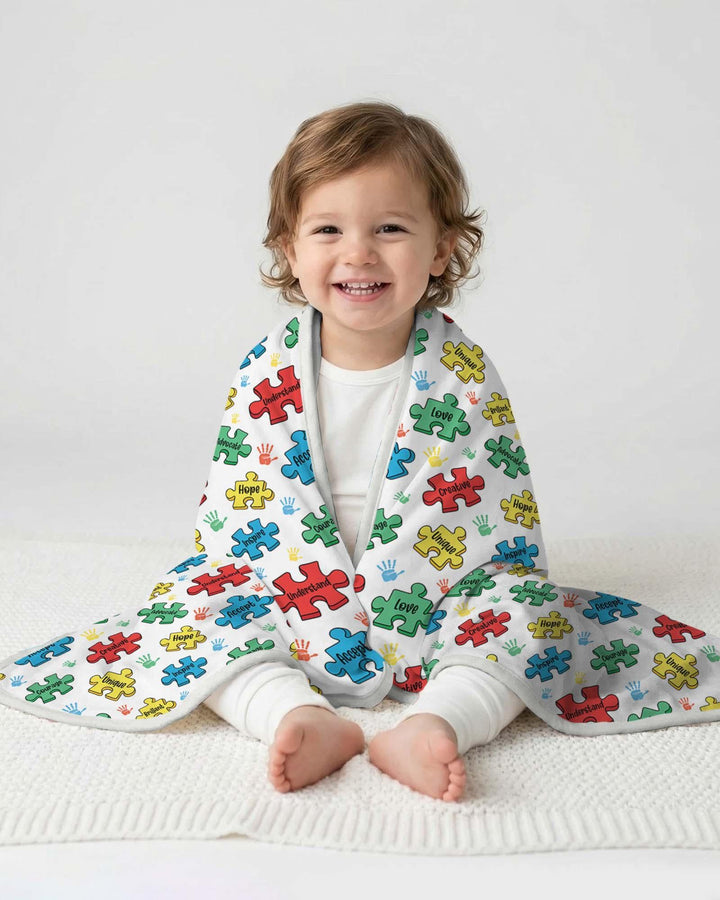 Puzzle You Are Bamboo Blanket