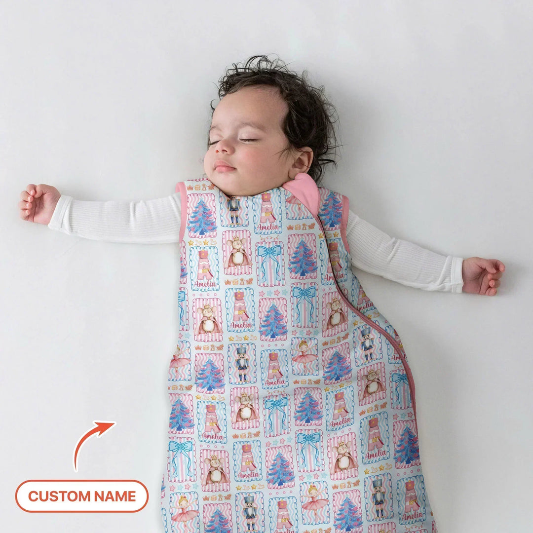 Custom Name Nutcracker Wonderland Bamboo Sleep Bag