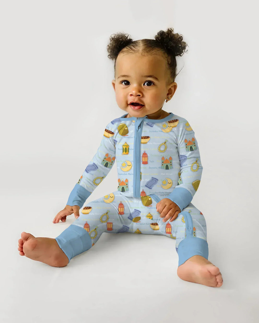 Ramadan Mubarak Family Matching Bamboo Convertible Zippy