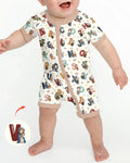 Catholic Saint ABCs Bamboo Shorty Zippy