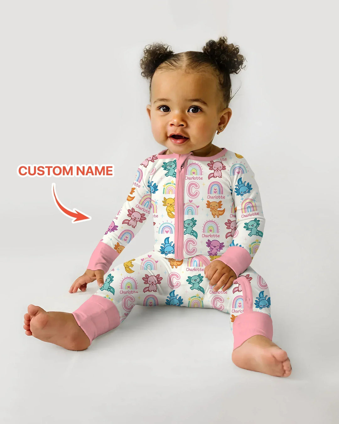 Axololt Custom Name Bamboo Convertible Zippy