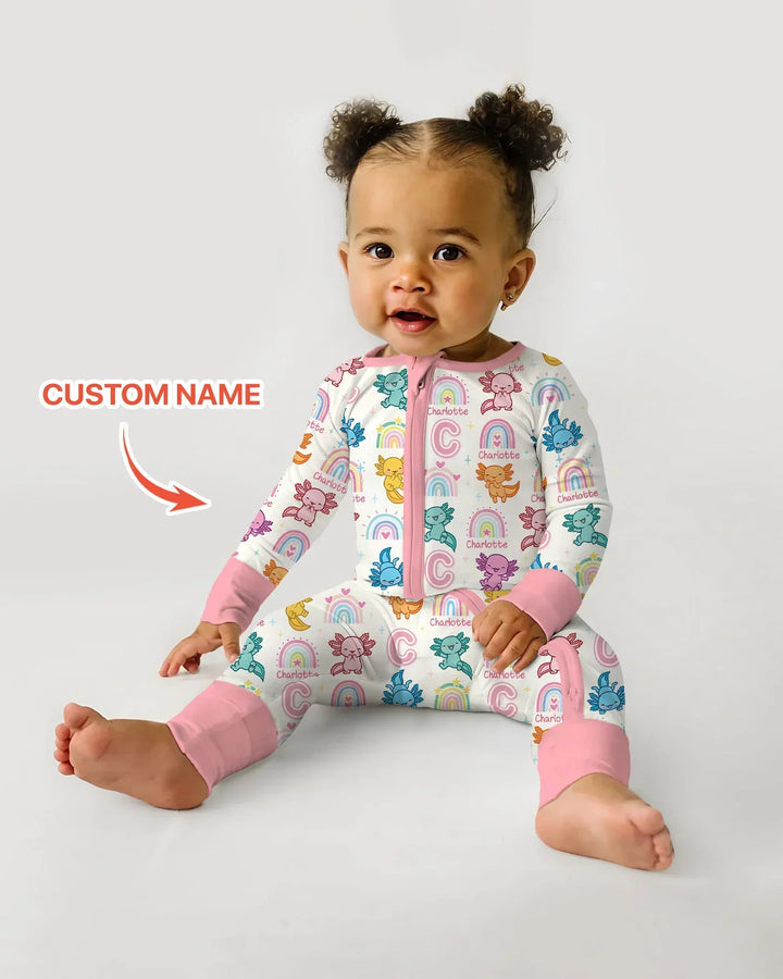 Axololt Custom Name Bamboo Convertible Zippy