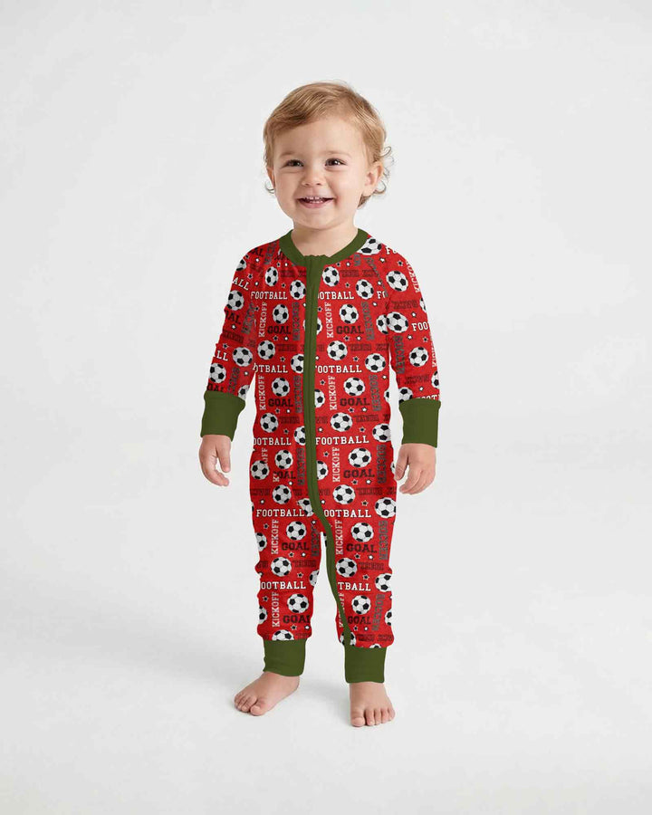 Red Soccer Ball Bamboo Convertible Zippy