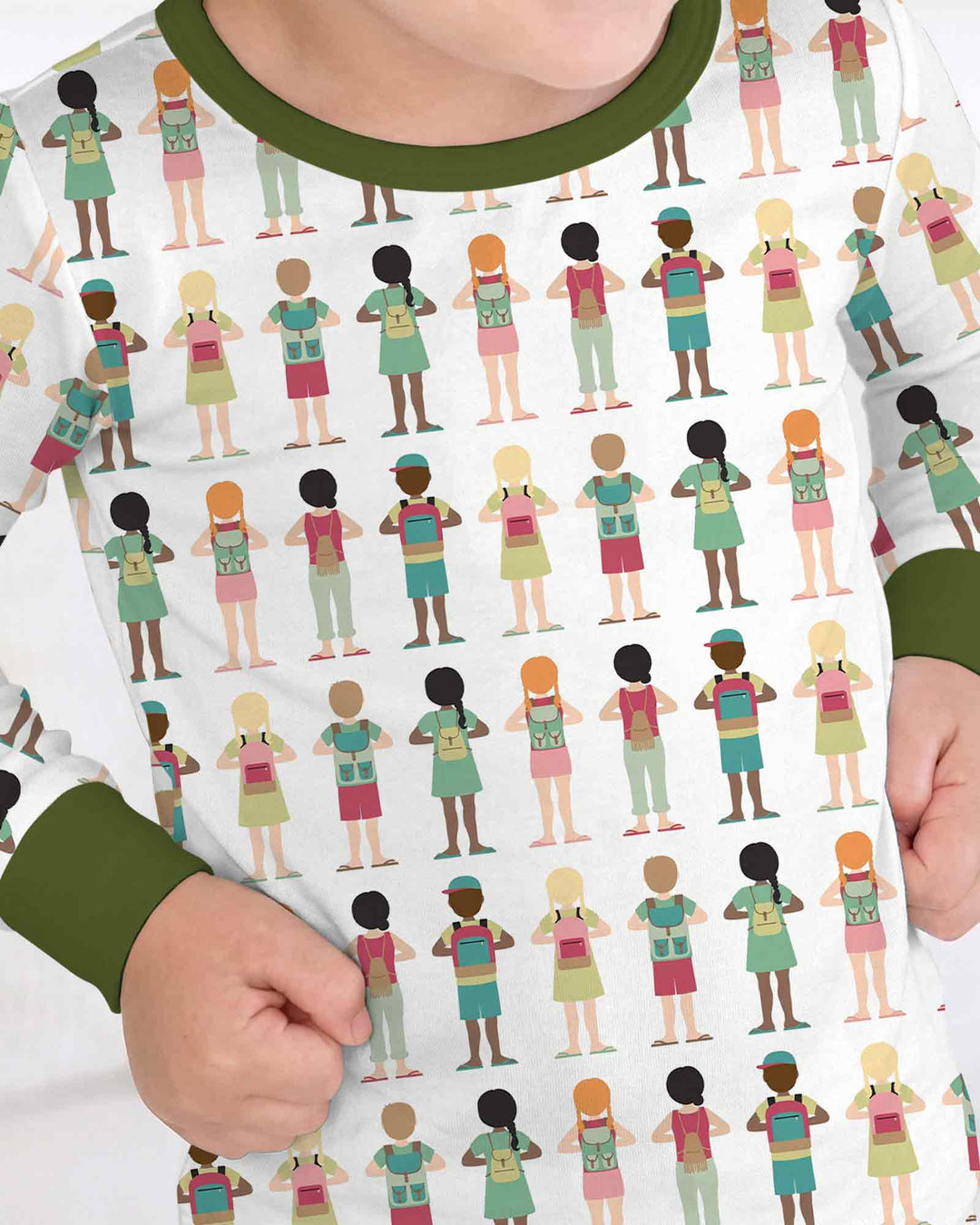Little Friends Everywhere Bamboo Two Piece Long Sleeve Pajama Set