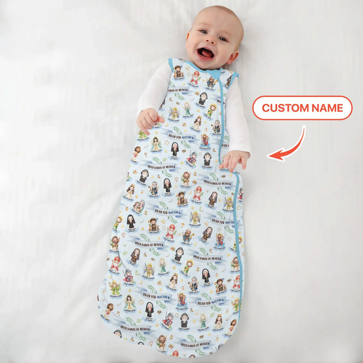 Holy Saints of Heaven Custom Name Bamboo Sleep Bag