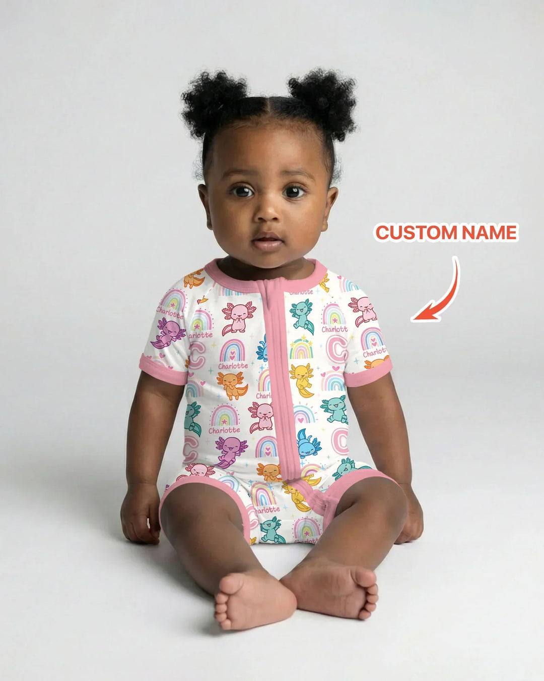 Axololt Custom Name Bamboo Shorty Zippy