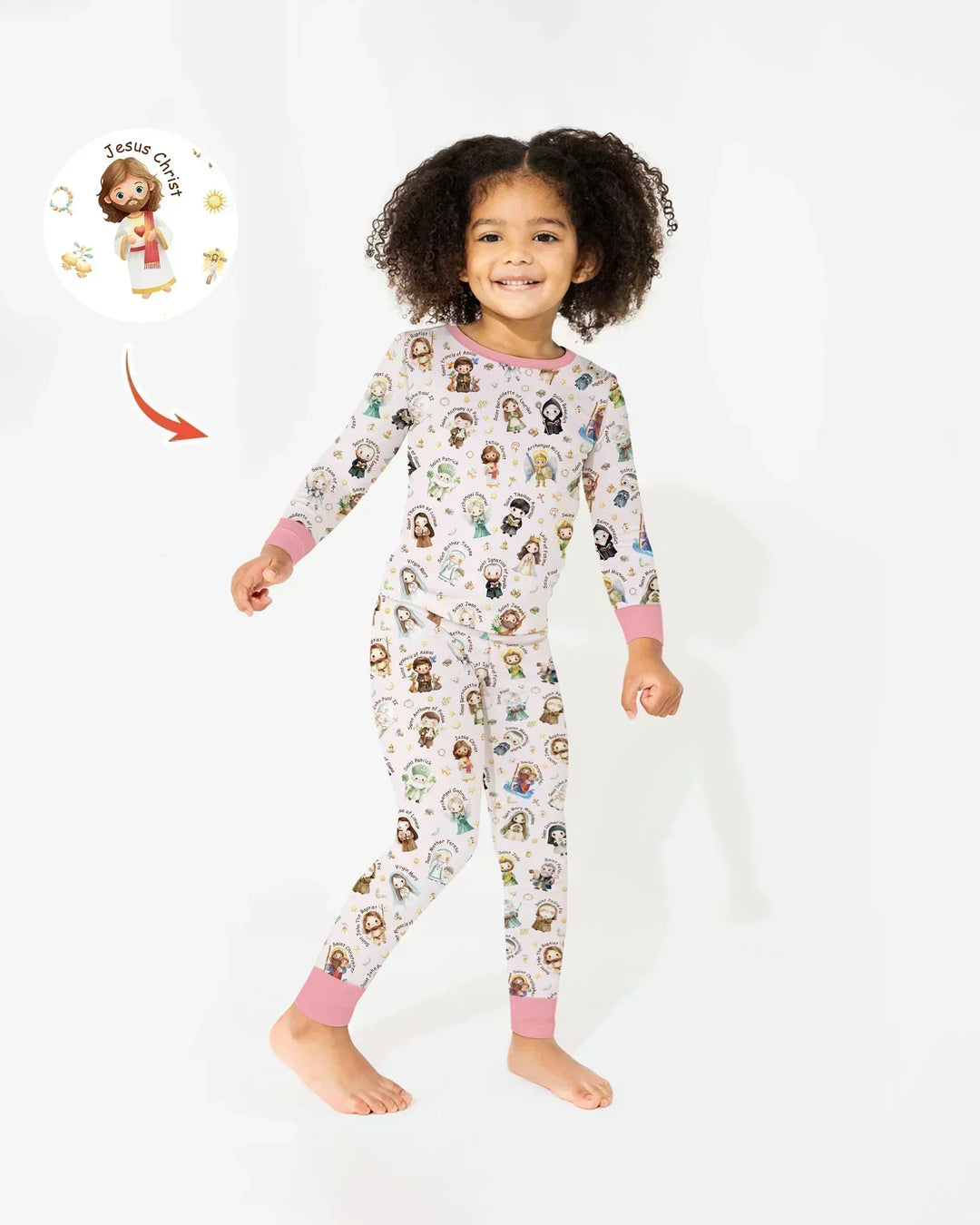 Little Saints Bamboo Two Piece Long Sleeve Pajama Set