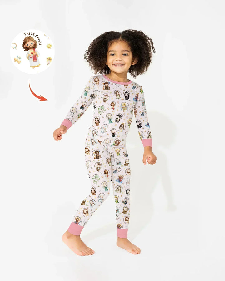 Little Saints Bamboo Two Piece Long Sleeve Pajama Set