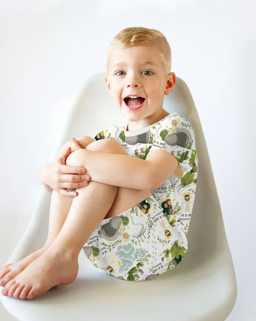 He Is Risen Two Piece Short Sleeve Shorts Pajama Set