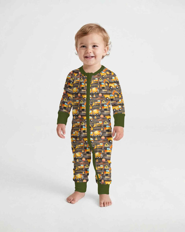 Construction Vehicles Bamboo Convertible Zippy