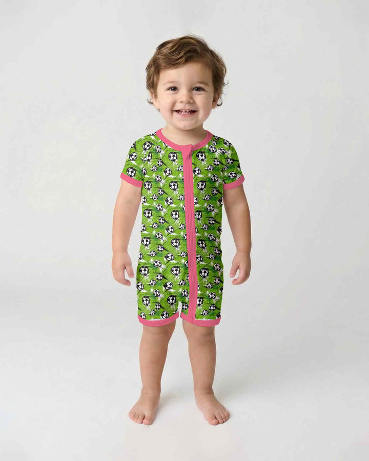 Green Soccer Energy Bamboo Shorty Zippy