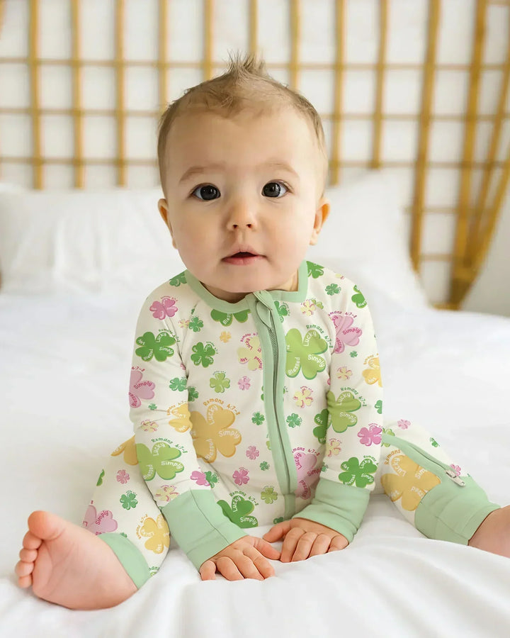Shamrocks Print St. Patrick's Day Bamboo Convertible Zippy