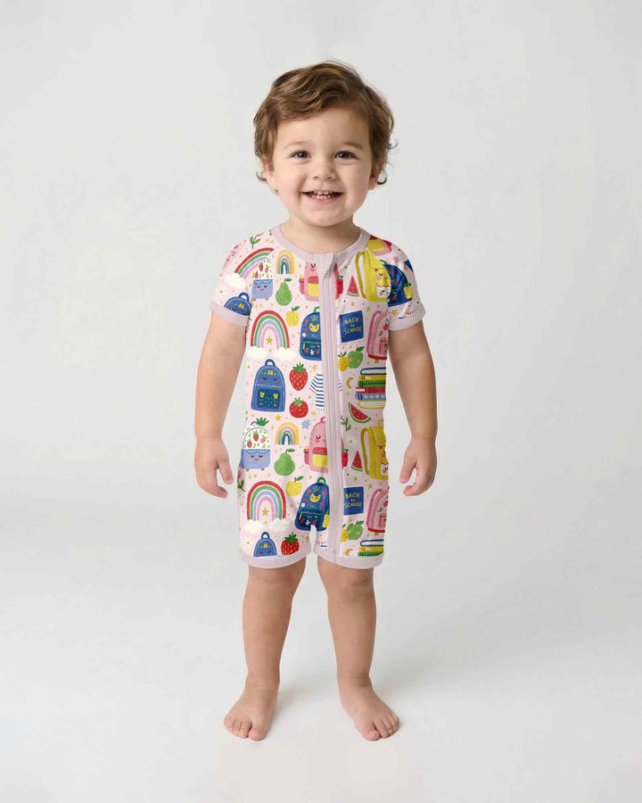 Sweet Rainbow School Adventure Days Bamboo Shorty Zippy