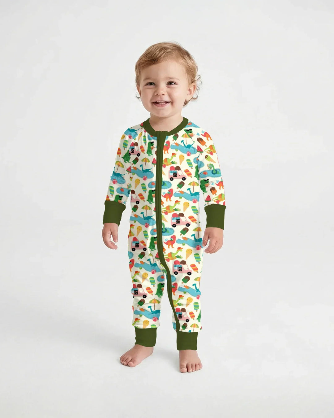 Dino Summer Splash Bamboo Convertible Zippy