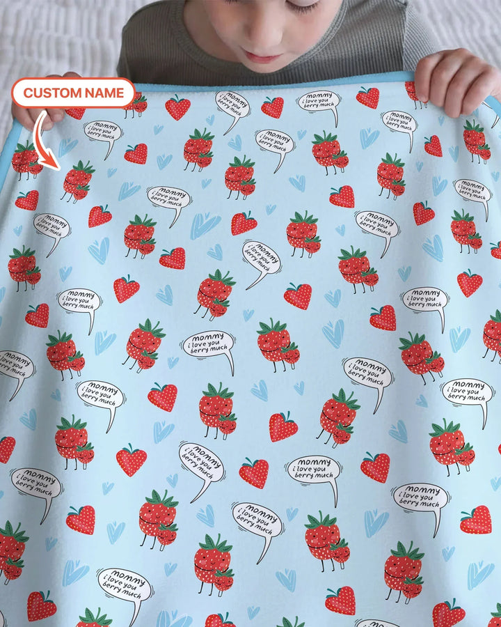 I love you berry much Bamboo Blanket