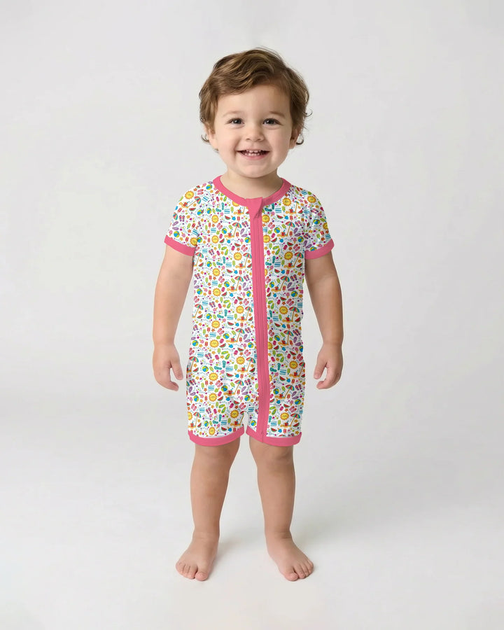 Sunshine Splash Party Bamboo Shorty Zippy