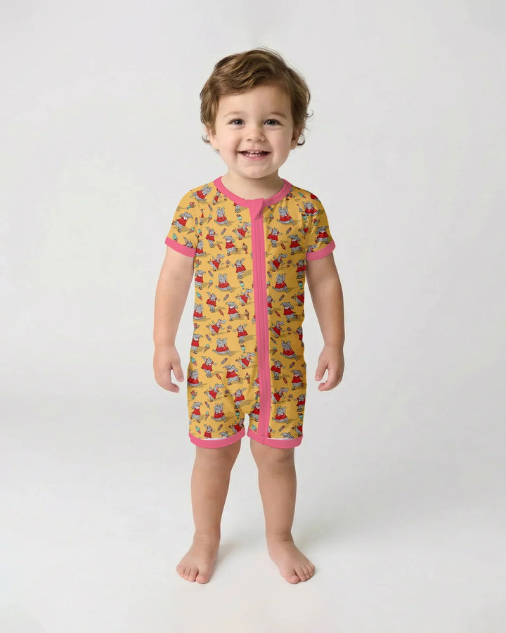 Dancing Hippo Treats Bamboo Shorty Zippy