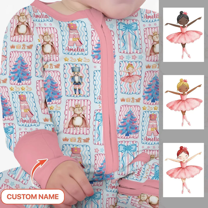 Custom Name Nutcracker Wonderland Bamboo Convertible Zippy