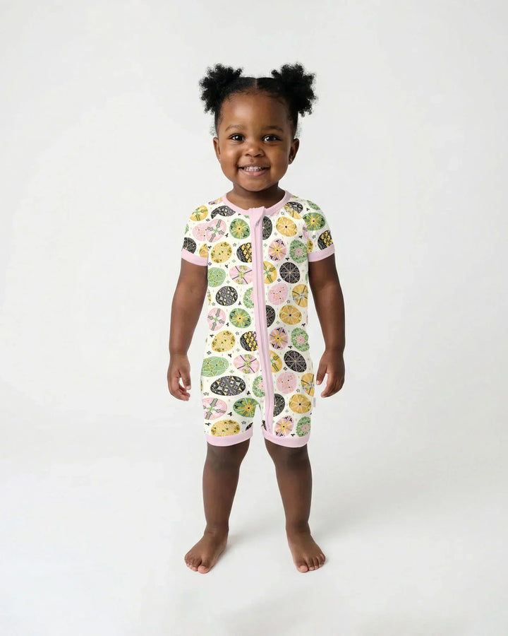 Pysanky Eggs Family Matching Bamboo Shorty Zippy