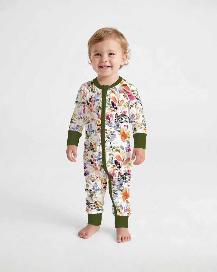 Wildflower Watercolor Garden Bamboo Convertible Zippy