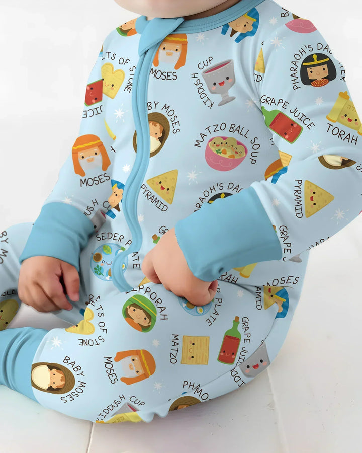 Cute Passover Characters Bamboo Convertible Zippy