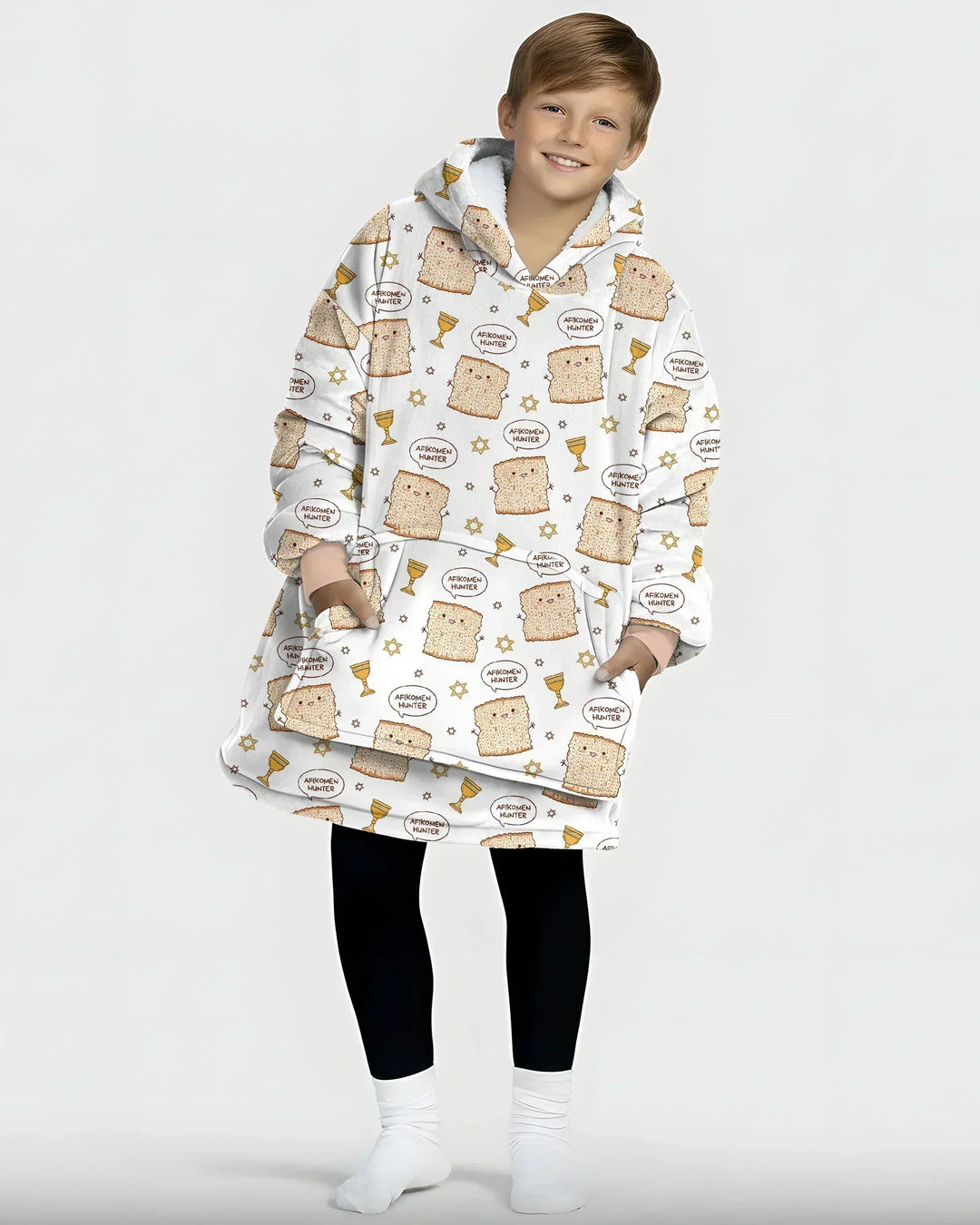 Afikomen Hunter Wearable Bamboo Blanket Hoodie