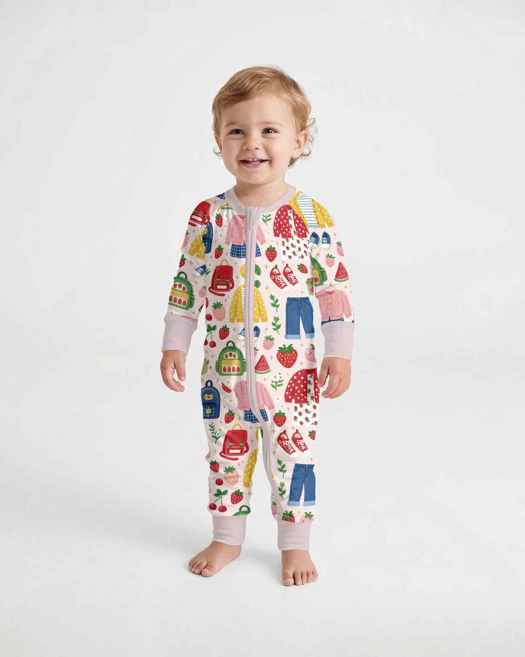 Strawberry School Style Bamboo Convertible Zippy